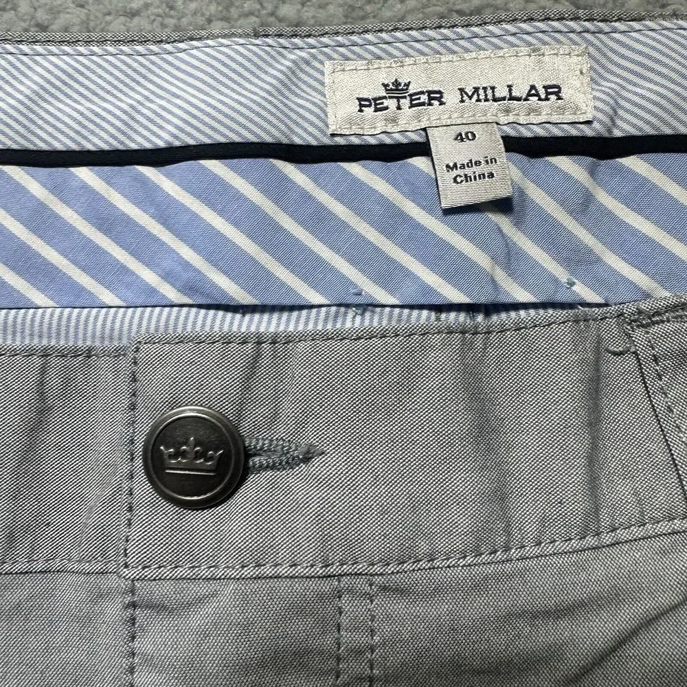 PETER MILLAR CROWN COMFORT POPLIN FIVE-POCKET PANT - MS21B46‎ 40